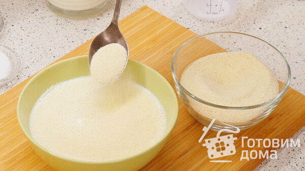 Манная каша с чесноком и укропом, или Курица в соусе по мотивам Шкмерули фото к рецепту 3