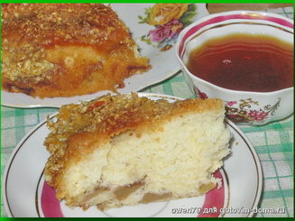 Яблочный пирог с ореховой корочкой