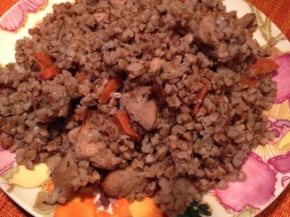 Гречка с мясом по-купечески