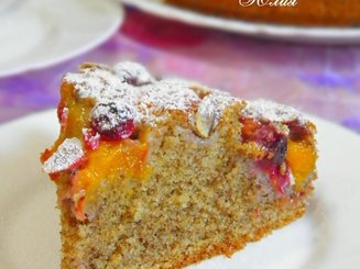 Ореховый пирог с абрикосами