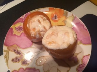Хурма , фаршированная творогом