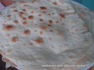 Домашний тонкий лаваш без дрожжей