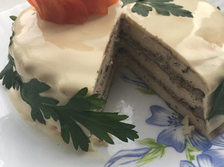 Закусочный мясной торт