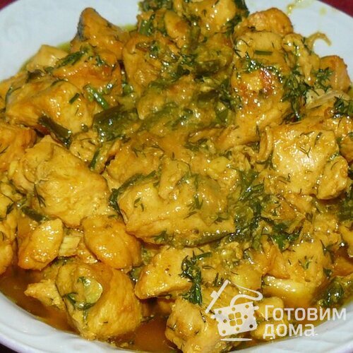 Куриное филе в сметанном соусе