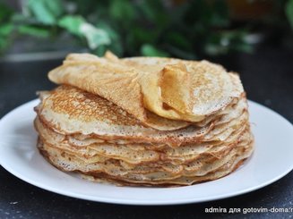 Заварные блины на кефире