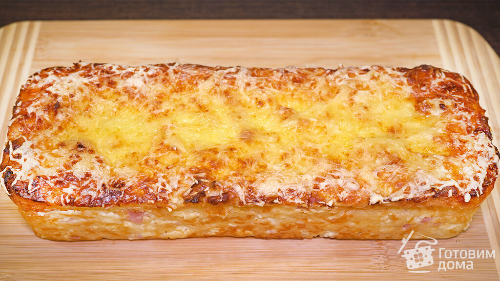 Рваный пирог из лаваша с сыром в духовке