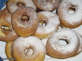 Воздушные пончики (на сгущеном молоке)