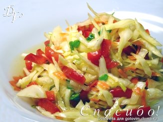 Салат с капустой "Пестренький"