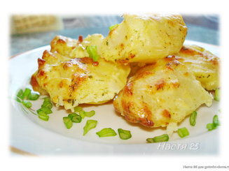 Картофель, запеченный под соусом