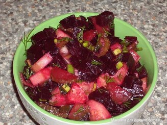 Салат из свеклы и огурцов