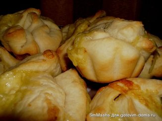 Хлеб "Роза" с сыром и укропом