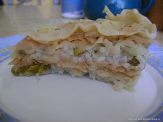 Постная лазанья
