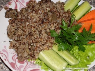 Гречка с печенкой в мультиварке
