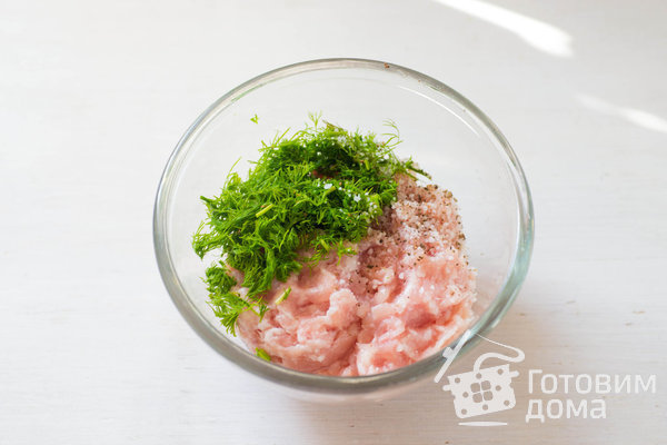 Кольца кабачков, фаршированные куриным фаршем фото к рецепту 1