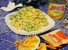 Салат с кальмарами и сырным соусом