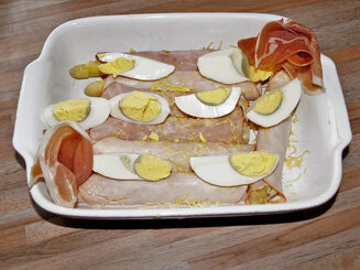 Espárragos con jamón dulce - Спаржа с ветчиной