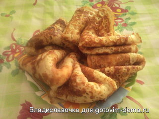 Дрожжевые блины пышные