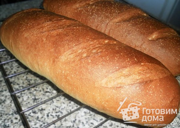 Хлеб украинский ажурный (булки бутербродные, батон) фото к рецепту 4