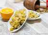 Теплый салат из картофеля с грецкими орехами