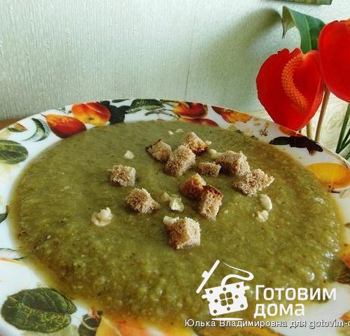 Постный суп-пюре с черносливом и чесноком (без масла)