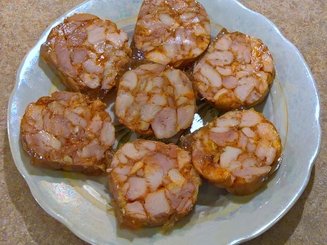 Колбаса куриная домашняя быстрого приготовления