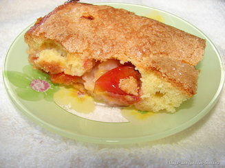Пирог яблочный с молоком и маслом