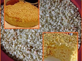 Пирог "Желтенький" с яблоками (на желтках)