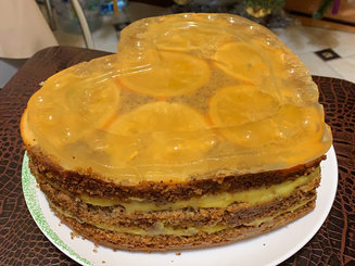 Апельсиновый торт с маком