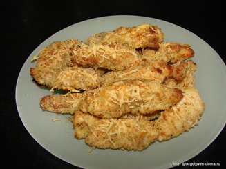 Куриные палочки хрустящие с соусом