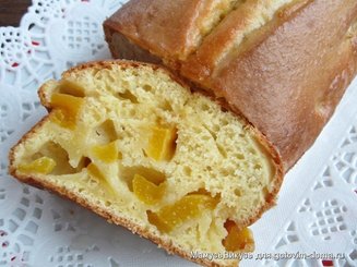 Кекс с персиками (низкокаллорийный)