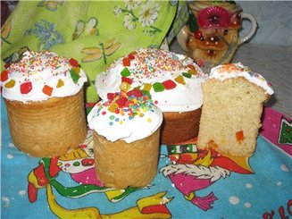 Кулич на сухих дрожжах
