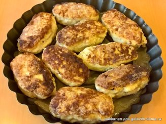 Зразы с грибами, луком и яйцом