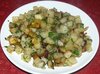 Жареная картошка с баклажанами