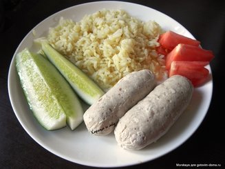 Домашние куриные сосиски
