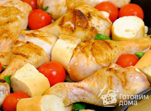 Курица в духовке 3 в 1 фото к рецепту 4