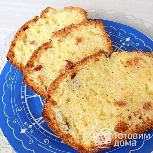 Кекс с изюмом из теста на майонезе