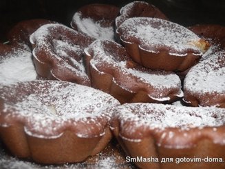 Шоколадно-творожные кексы