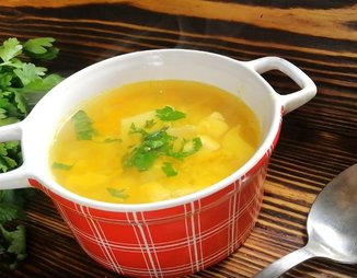 Чечевичный суп с курицей - простой рецепт