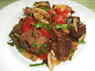 Печень по-грузински