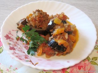 Баклажаны с мясным фаршем по-турецки