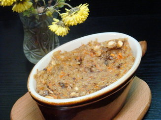 Запеченная овсянка "Морковный пирог"
