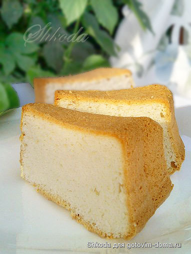Ангельский торт (Angel Food Cake) фото к рецепту 1
