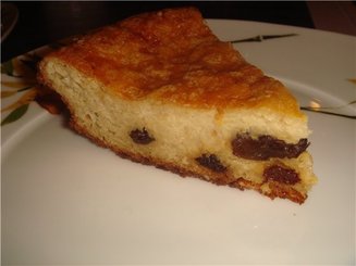 Овсяный пирог с изюмом