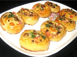 Булочки с лисичками
