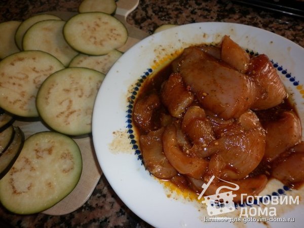 Баклажановые &quot;конфетки&quot; с курицей фото к рецепту 1