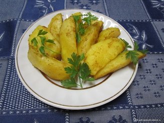 Картофель карри запечённый