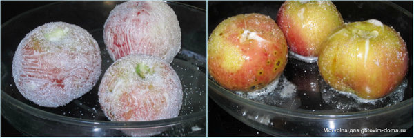 Яблоки в манном суфле фото к рецепту 1
