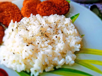 Рис с чесноком и сливочным маслом