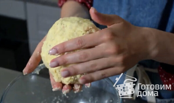 Картофельное печенье с копченым сыром фото к рецепту 3