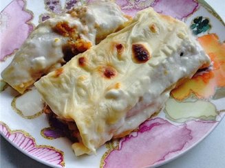 Каннеллони с индюшатиной и тыквой